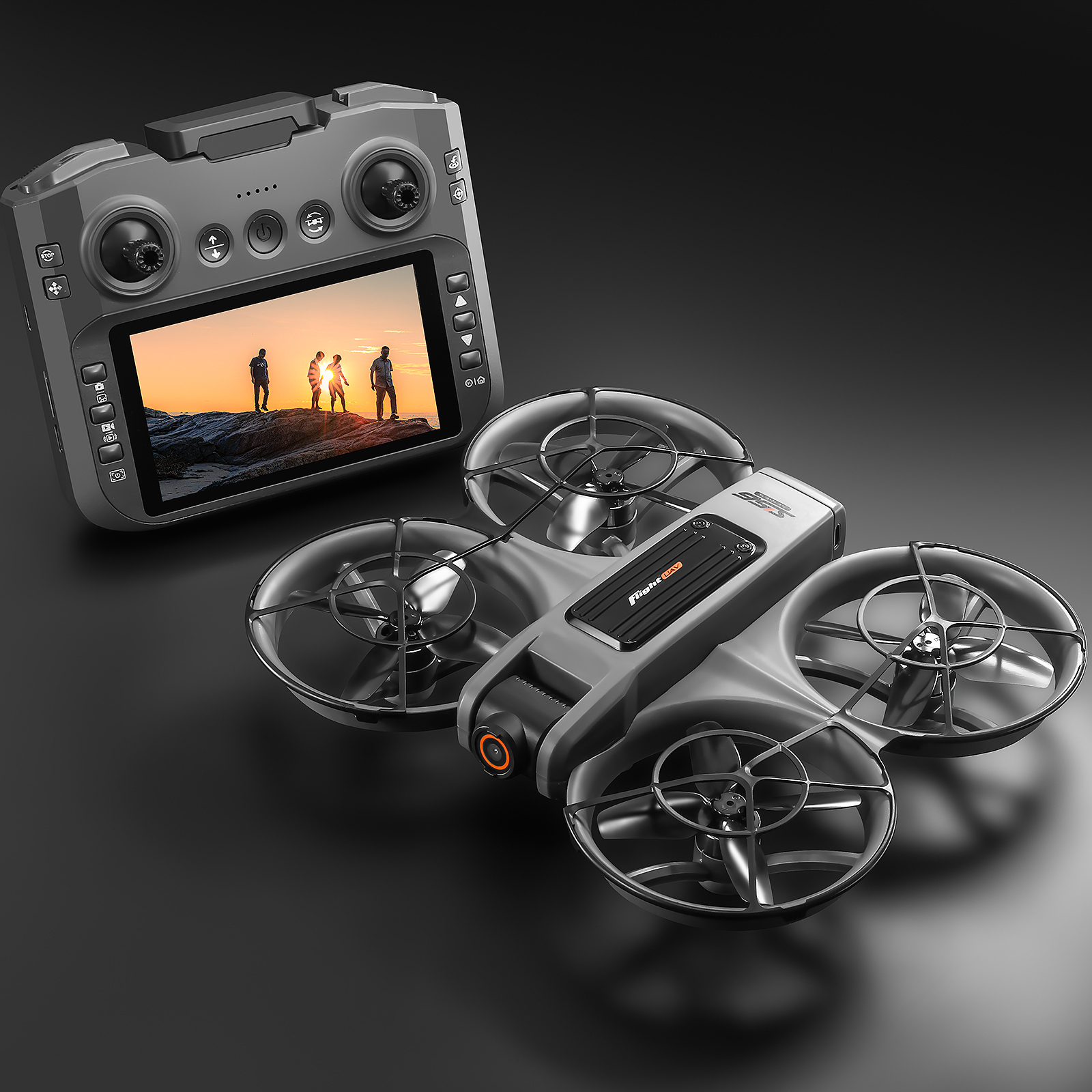 Amazon.com: RC Drone with HD Dual Camera & Night LED, Brushless